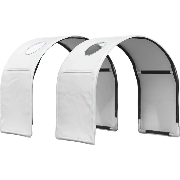 vidaXL Bett mit Tunnel 3 Stk. Artisian Eiche und Weiß Holzwerkstoff 3423521 – Bild 5
