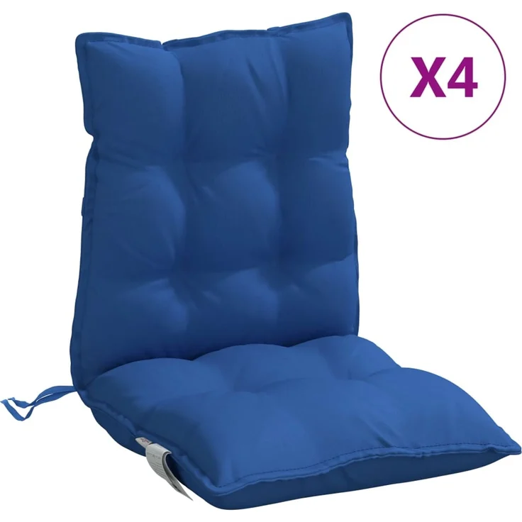 vidaXL Niedriglehner-Auflagen 4 Stk. Königsblau Oxford-Gewebe 377702 – Bild 2