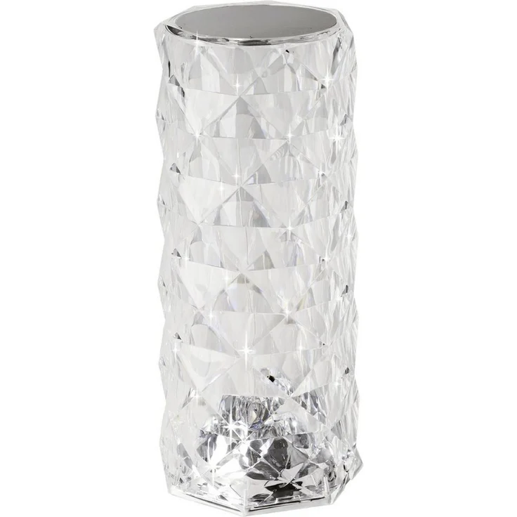 EGLO Tischleuchte LUCIGNANO Tischlampe - Kunststoff - LED - 0,6W - IP20, Dimmfunktion, Farbwechsel, RGB, USB-Anschluss mit Ladefunktion, mehrere Helligkeitsstufen, LED fest integriert, RGB, Nachttischlampe, Schreibtischleuchte, Leselampe, H21 x Ø9 cm – Bild 3