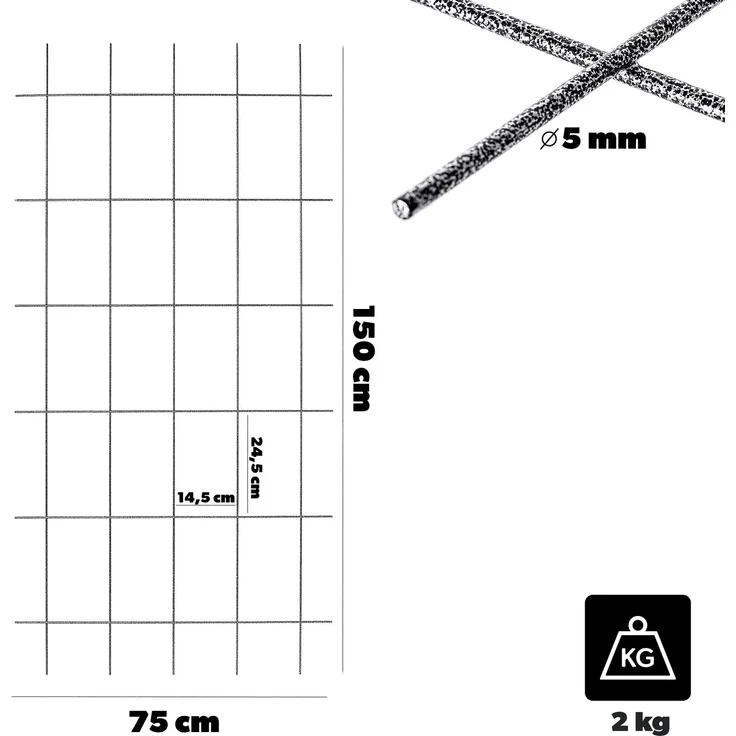 KADAX Gartenspalier für Blumen für Kletterpflanzen 75x150 – Bild 3