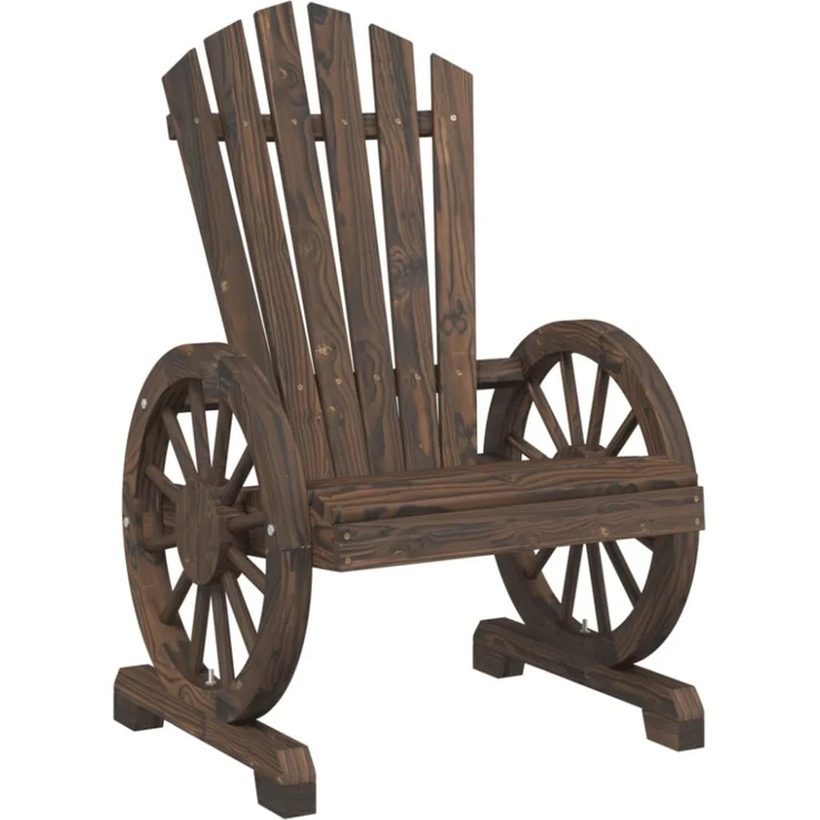 vidaXL Adirondack-Gartenstühle 2 Stk. Massivholz Tanne 365092 – Bild 6