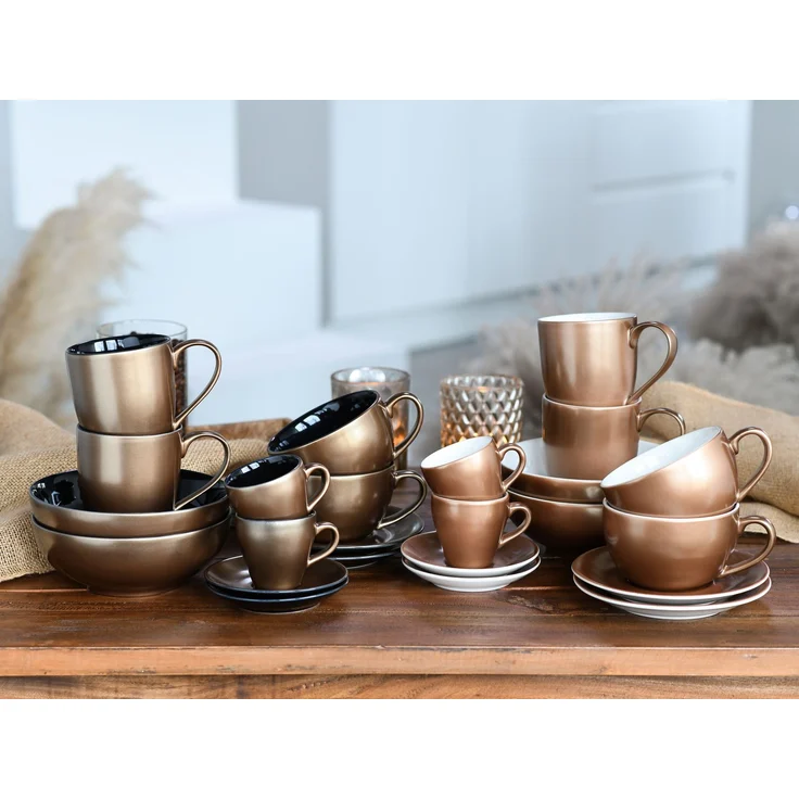 Golden Days Schwarz, Espressoset 4-tlg (mo) – Bild 2