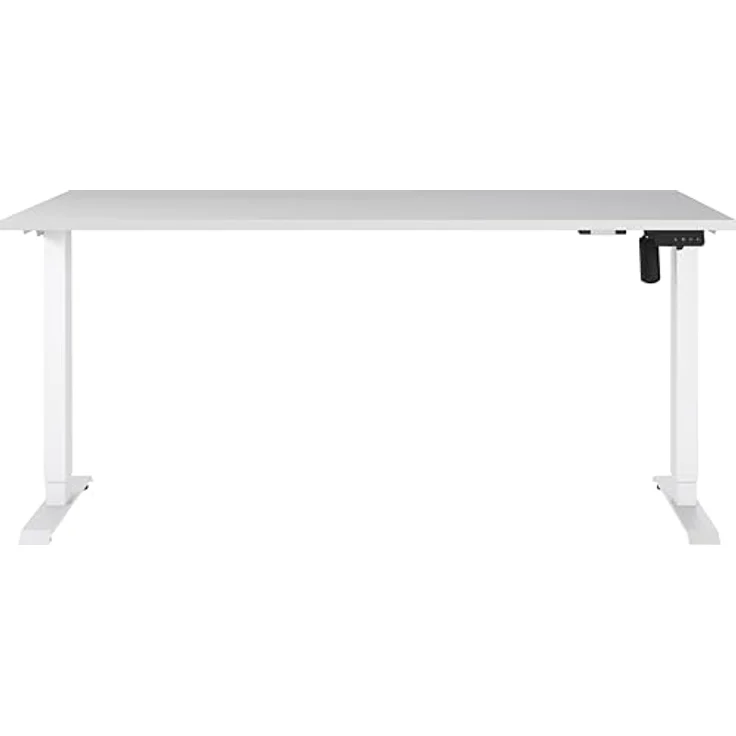 Germania Schreibtisch 8024-642, in Lichtgrau/Weiß, elektr. höhenverstellbar, 160 x 119 x 80 cm (BxHxT) – Bild 4