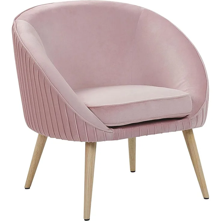Sessel Samtstoff rosa TROMSO