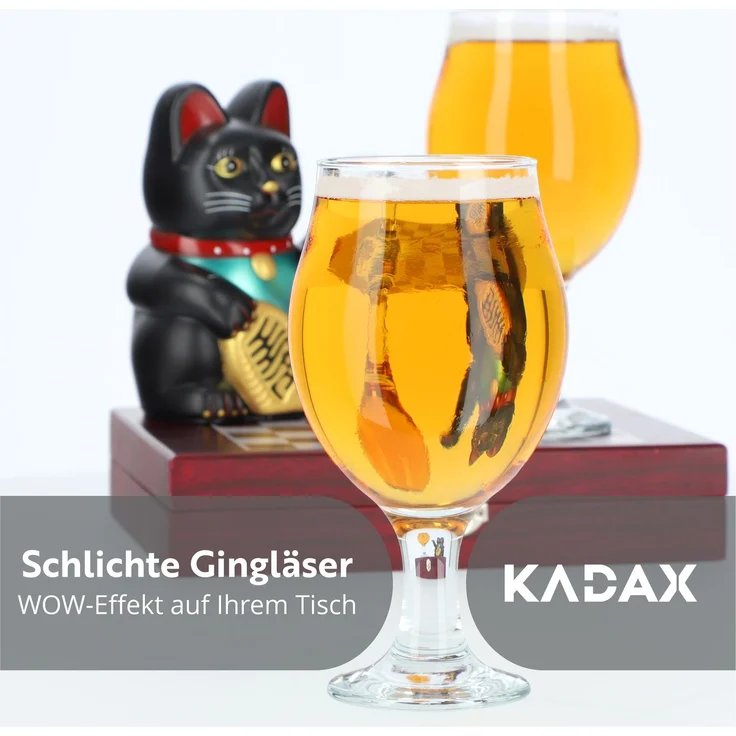 KADAX 6x Gläser für Bier und Gin Tonic Drinks 570ml Gläserset – Bild 5