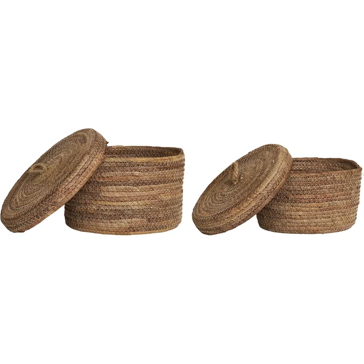 House Nordic Körbe, Bananenblatt, natur, 2er-Set – Bild 3