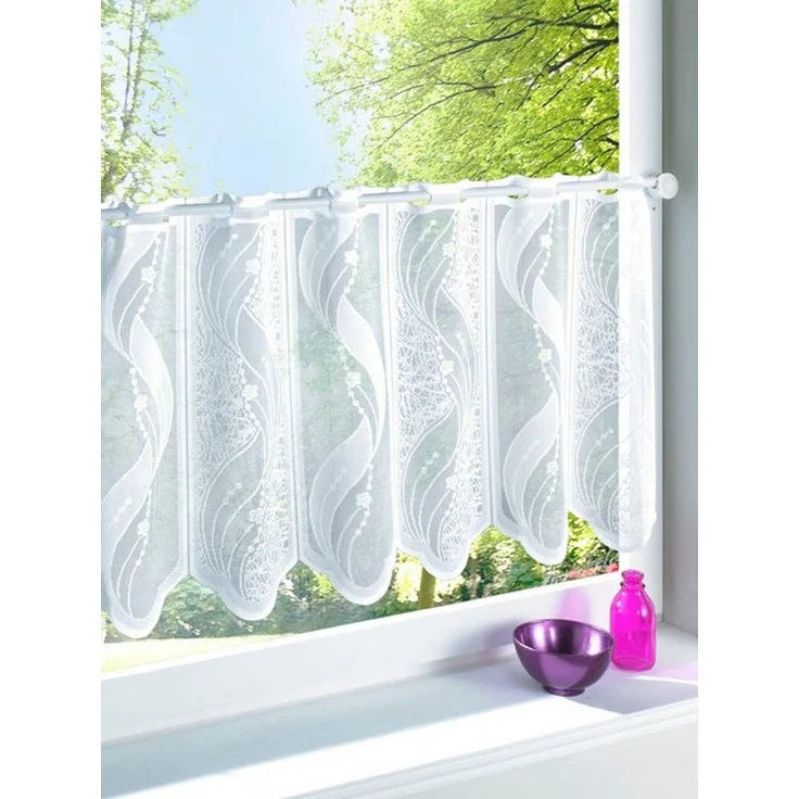 Witt Gardine Fensterbehang, Durchzuglöcher, halbtransparent, Fensterbehang – Bild 2