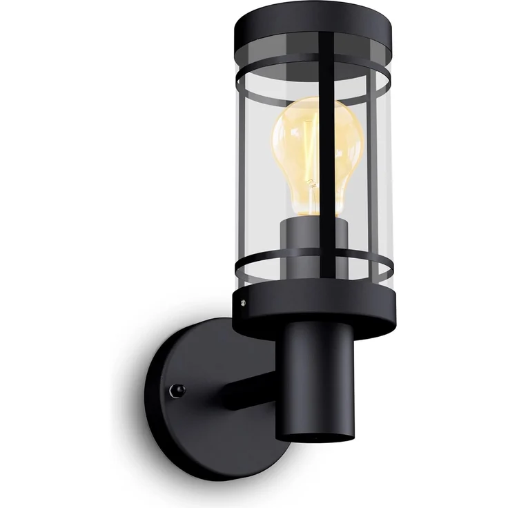 SSC-LUXon LED Außen-Wandleuchte MIENTO Wandlaterne fuer Aussen IP44 mit Smart E27 Filament Birne Alexa, Warmweiß bis Tageslicht – Bild 2