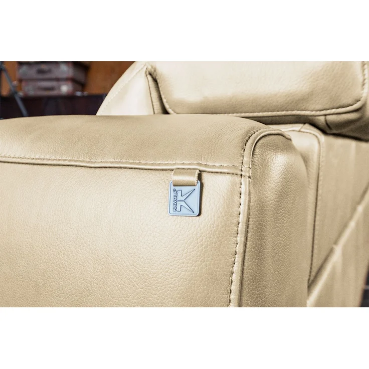 KAWOLA Sofa FINN 3-Sitzer mit Relaxfunktion Leder cremeweiß 80 x 107 x 210 cm – Bild 8