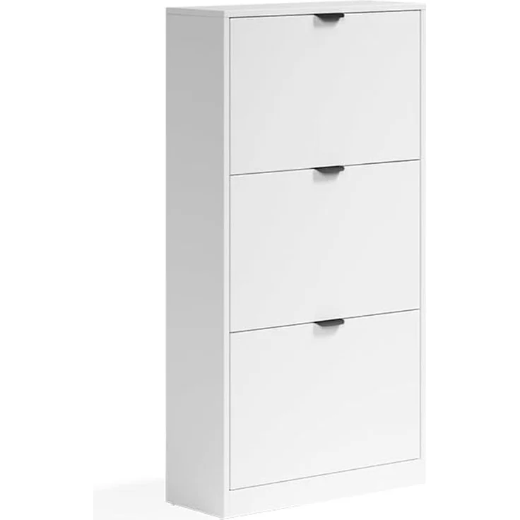 Schuhkipper Gizmo Weiß 59 x 112 cm mit 3 Fächern Vicco – Bild 1