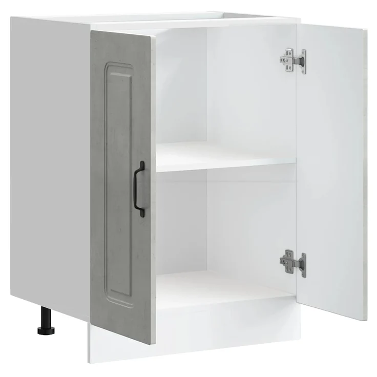 vidaXL Spülenunterschrank Kalmar Betongrau 60x46x81,5 cm Holzwerkstoff 853441 – Bild 4