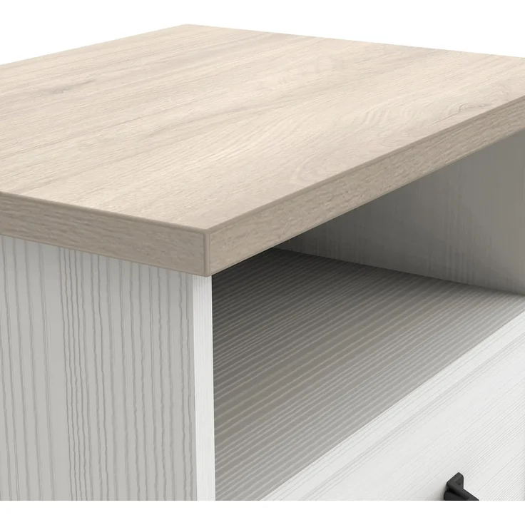 Calicosy 'COTTAGE' Nachttisch mit 1 Schublade und 1 Fächer, weiß, Cottage - Weiß – Bild 7