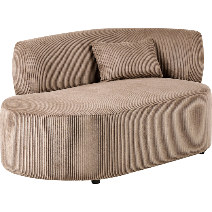 Rechtsseitige Chaiselongue VANVEY Cord Sandbeige – Bild 5