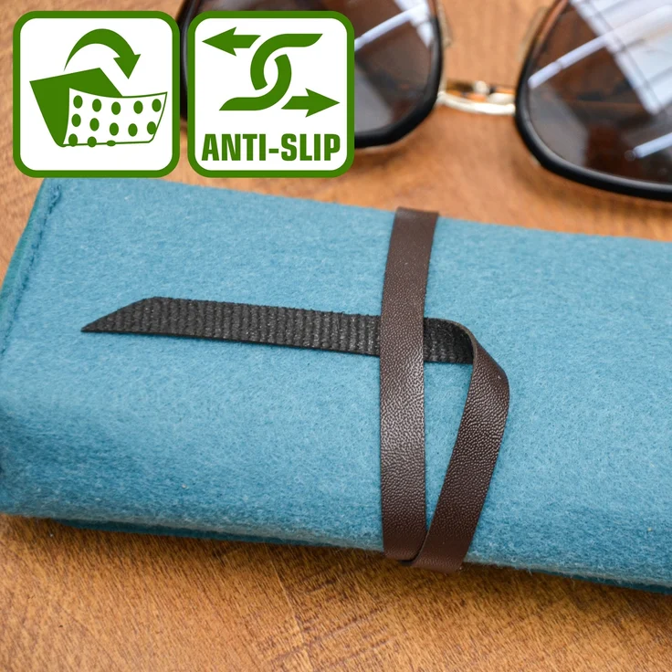 3er Set Brillenetui Filz 17x3,5x8 Sonnenbrillen Etui Groß - Aufbewahrungstasche – Bild 7