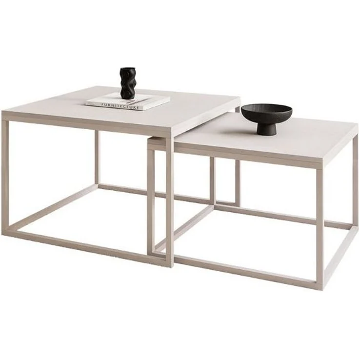 Lookway Couchtisch YOSHI 2in1 MATT KASCHMIR (2er-Set), Breite: 70 cm und 60 cm – Bild 4