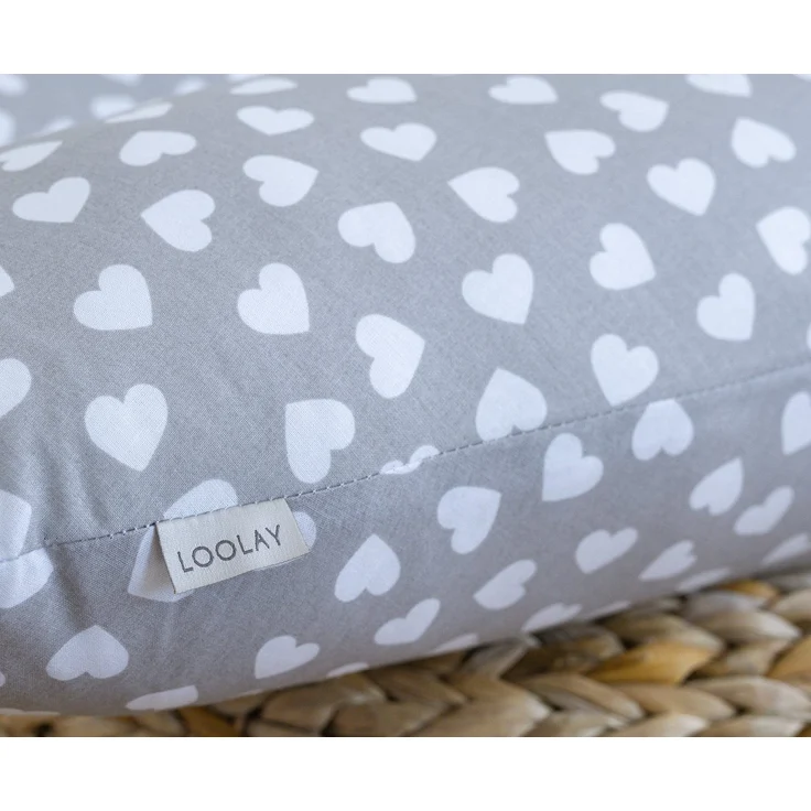Loolay Seitenschläferkissen M/ L oder L/ XL Schwangerschaftskissen Stillkissen Schlafen Kissen, M/ L oder L/ XL Lagerungskissen + 100% Baumwolle Bezug 170 und 190 cm, Standard & X-LARGE Kissen SUPER Geschenk für Schwangern Seitenschläfer, LOOLAY® - 100... – Bild 3
