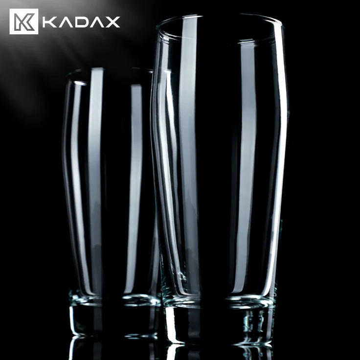 KADAX Bierkrug, 510 ml, Glas, hohes Glas-Set, Becher, 8 Stück – Bild 5