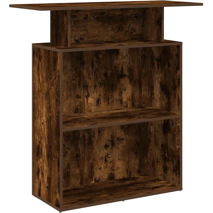 vidaXL Empfangstheke Räuchereiche 100x40x104 cm Holzwerkstoff 859055 – Bild 1