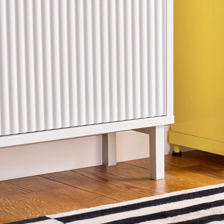 SoBuy FSR177-W Schuhschrank, MDF, Lackiert, Weiß, 50 x 90 x 19 cm – Bild 6