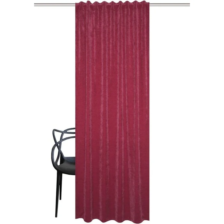 Home Basics Vorhang WOLLY, Multifunktionsband (1 St), abdunkelnd, Chenille – Bild 2