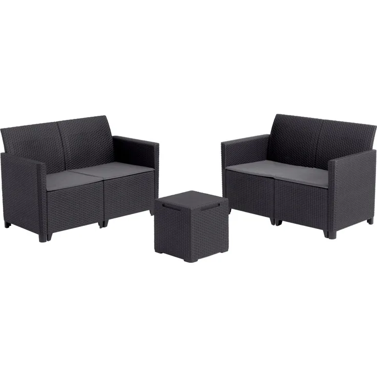 Keter Gartenmöbel-Set Marie Kunststoff in Rattan-Optik