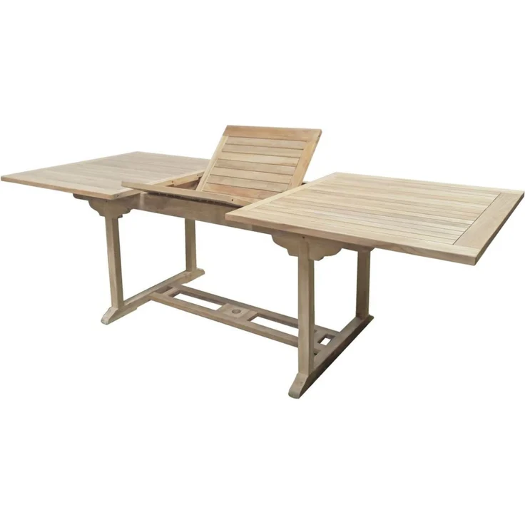 Garten-Sitzgruppe MAGNUS 7-tlg. - Teak, Teakbraun | Gartenmöbel-Set Gartengarnitur Garten-Essgruppe mit Stühlen und Esstisch – Bild 3