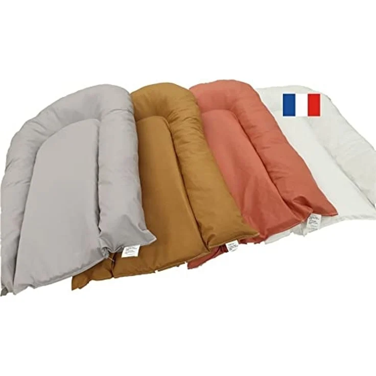 EASY DORT | Wickelauflage 70x45 cm | geneigte Wickelauflage 45x70 cm | waschbar & wasserdicht | erhöhte Kanten | Kopfschutz | Baumwolle mit Acrylbeschichtung | Hergestellt in Frankreich | – Bild 2