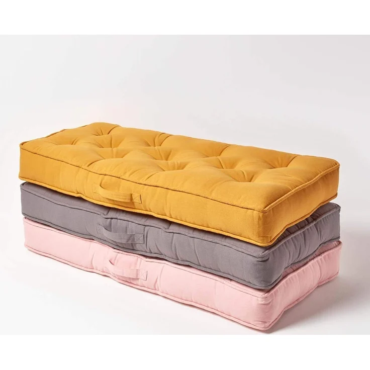 Homescapes Sitzkissen Sitzauflage für Zweisitzer-Sofa 100 x 48 cm – dickes Sitzkissen grau – Bild 7