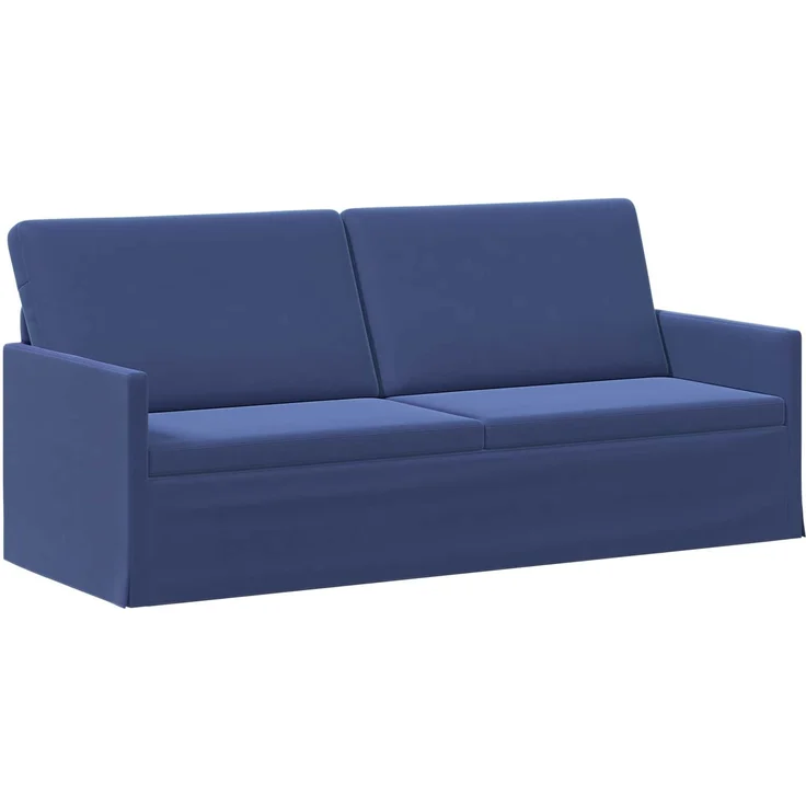 vidaXL 3-Sitzer Sofa Polizeiblau 190 x 81 x 82 cm Samt (V) 42041132 – Bild 1