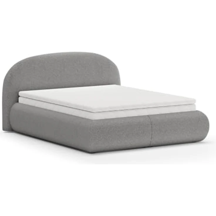 Beautysofa MOTTI Polsterbett, mit Bettkasten, in 140/160/180 cm, mit/ohne Matratze, Bouclé-Stoff – Bild 4