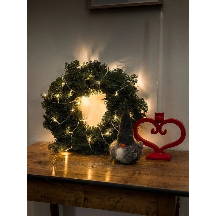 KONSTSMIDE LED-Lichterkette Weihnachtsdeko, 50-flammig, Micro LED Lichterkette, 50 warm weiße Dioden – Bild 1