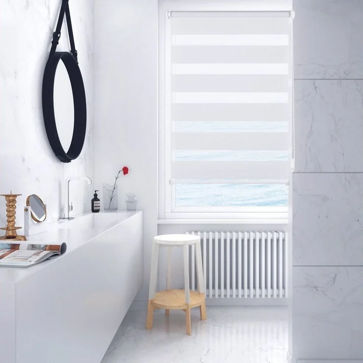 Doppelrollo Duo Rollo Klemmfix ohne Bohren für Fenster Rollos Jalousie Faltrollo, Sekey, freihängend, Klemmträger, Montage mit oder ohne Bohren möglich – Bild 2