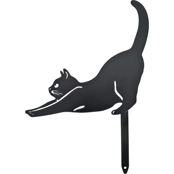 abc HOME Gartenstecker Katzen, Silhouette, 3er Set 3er Set – Bild 3
