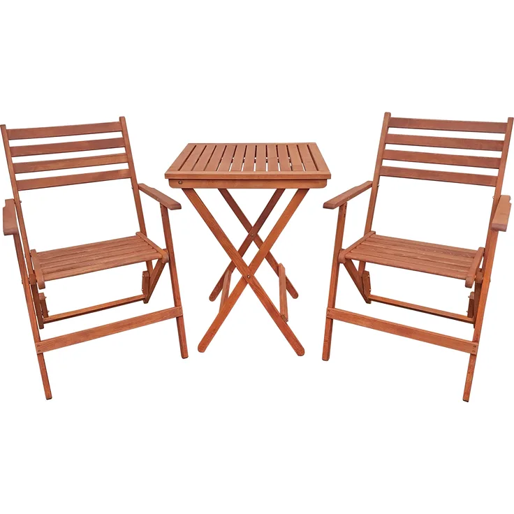 Set Tisch mit 2 Stühlen Gartenstühle 10-210-2T