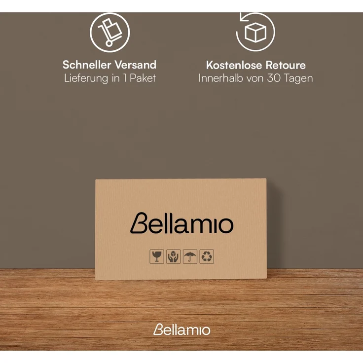 Bellamio 'Kilwa' 3D Akustikpaneele, Holzoptik Eiche, Echtholzfurnier und MDF, 110x60x2,1 cm, Wandpaneele mit Schallschutz, 4er Set – Bild 9