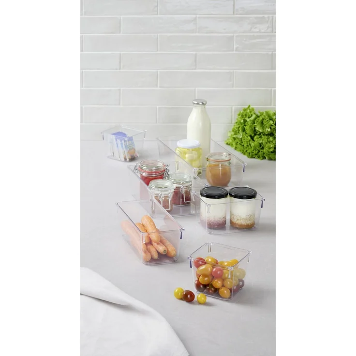 Homeware Ordnungssystem 10-tlg, Kunststoff klar, 35 x 24 x 16 cm – Bild 5