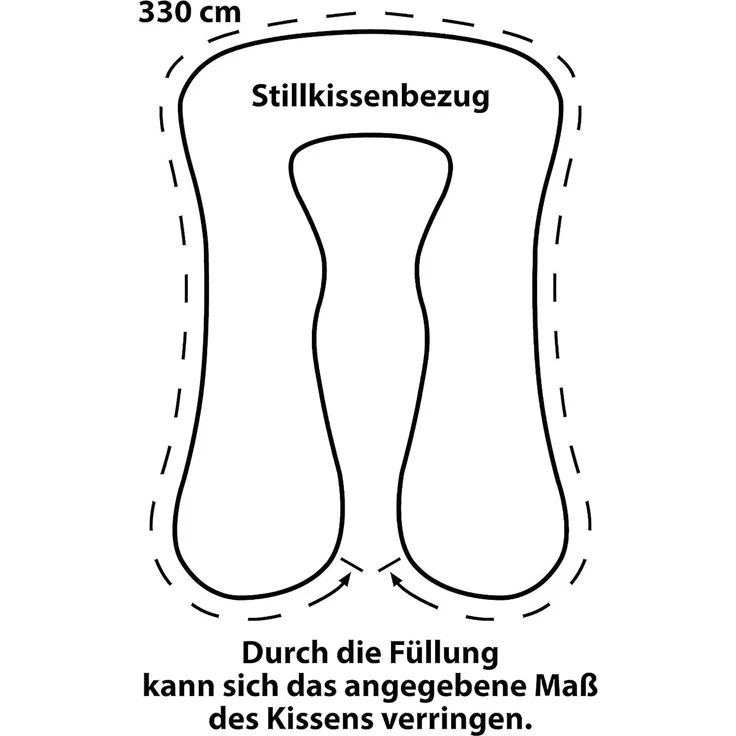 Amilian Stillkissen 330 cm - Seitenschläferkissen, Schwangerschaftskissen, Lagerungskissen, Stillkissen XXL - Stillkissen Seitenschläferkissen - Amilian Stillkissen, mit abnehmbaren Bezug, Stillkissen mit Füllung – Bild 6