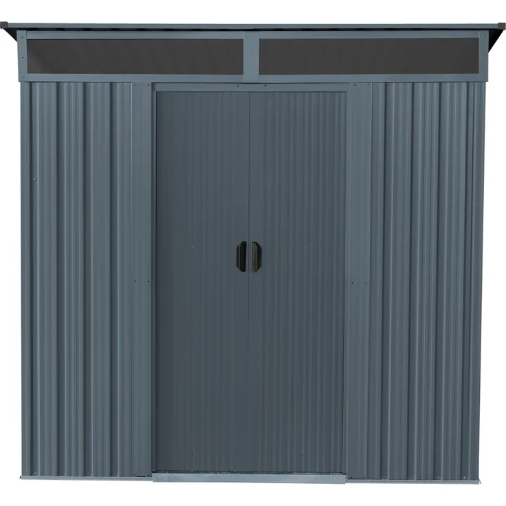 Pergart Metall Gerätehaus Lüttich 65, 184 x 139 x 180 cm(BxTxH), 3m², Anthrazit