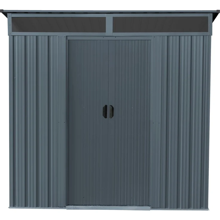 Pergart Metall Gerätehaus Lüttich 65, 184 x 139 x 180 cm(BxTxH), 3m², Anthrazit – Bild 1