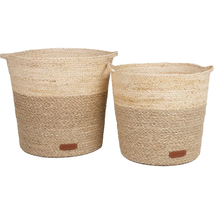 KidsDepot Korb - Kelsi - 2er Set - Natural Braun