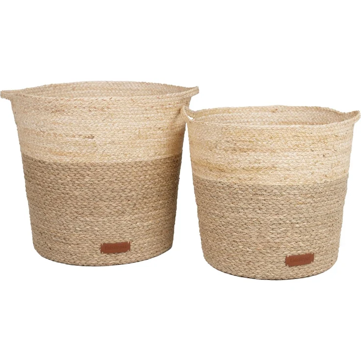 KidsDepot Korb - Kelsi - 2er Set - Natural Braun