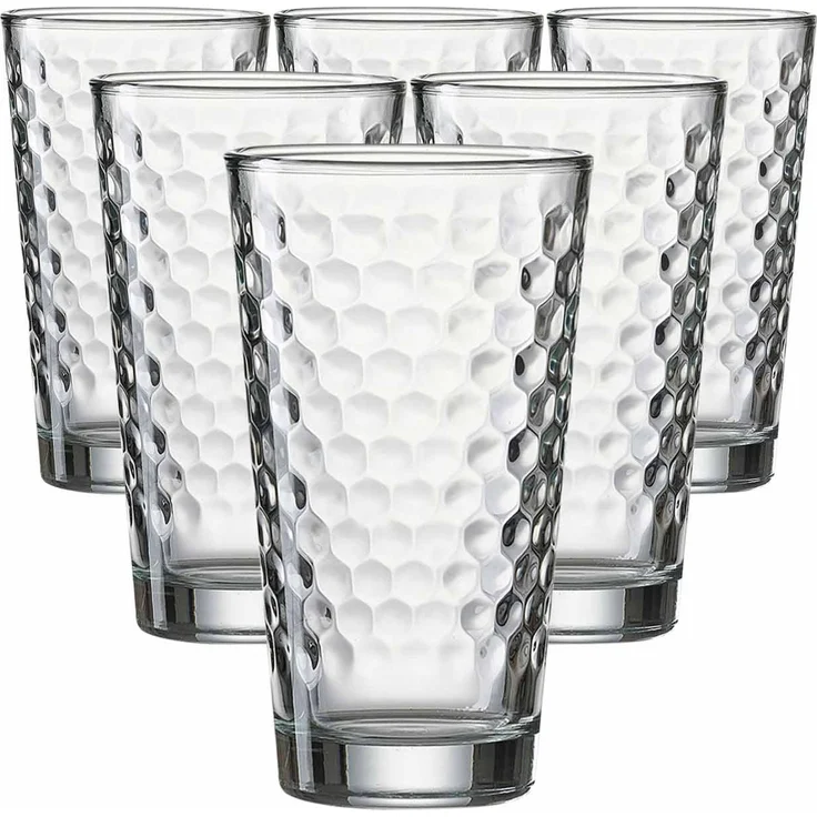 Ritzenhoff & Breker Favo Longdrinkglas 400 ml transparent 6er Set – Bild 1
