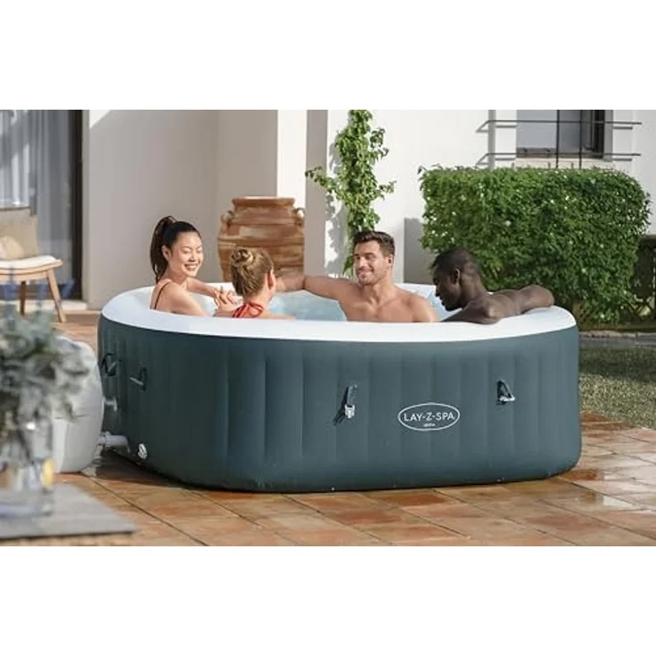Bestway Whirlpool Outdoor für 4 Personen Lay-Z-Spa Ibiza AirJet Ø 180 x 66 cm – Bild 2