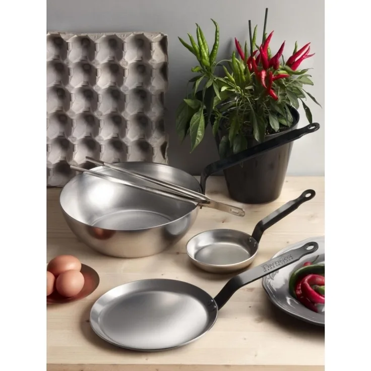 Wokpfanne Kohlenstoffstahl 24 Excalibur Pintinox