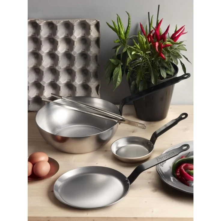 Wokpfanne Kohlenstoffstahl 24 Excalibur Pintinox
