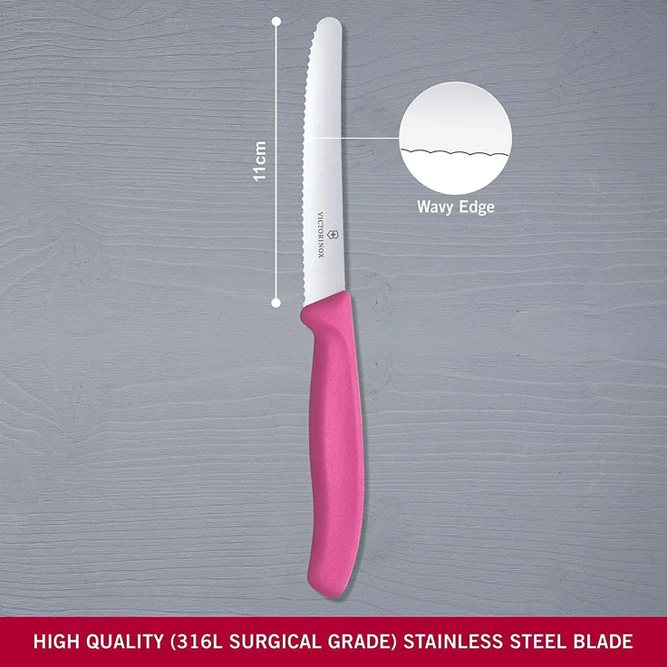 Victorinox | Brotzeitmesser SwissClassic, Pink – Bild 7