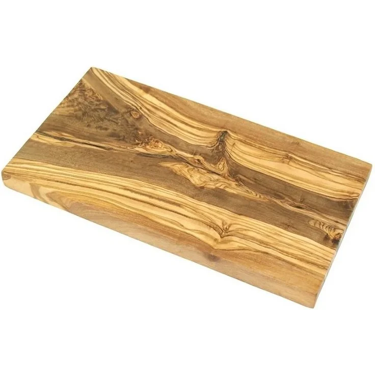 Olivenholz-erleben Frühstücksbrett eckig, mit gerader Kante aus echtem Olivenholz, ca. 30x15 cm, Holz, (1-St), Ein hochwertiger Alltagsbegleiter – praktisch, schön, immer ein Unikat – Bild 5