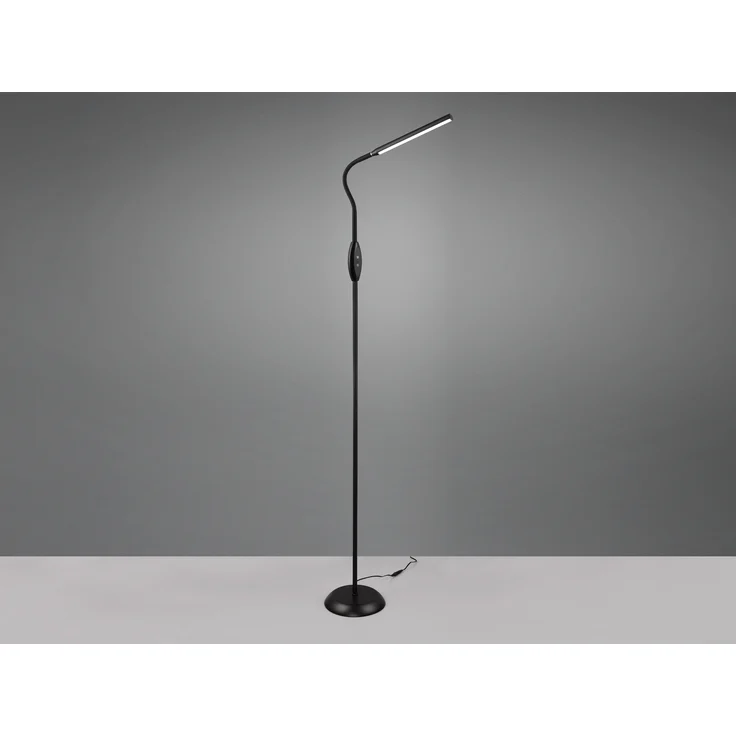 LED Stehleuchte, schwarz, Touchschalter, flexibel, H 145 cm – Bild 6
