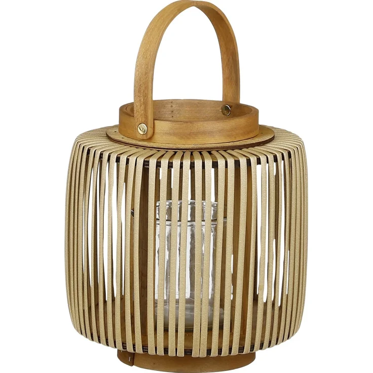 Mica Havard Windlicht braun Polyester h23xd20cm – Bild 1