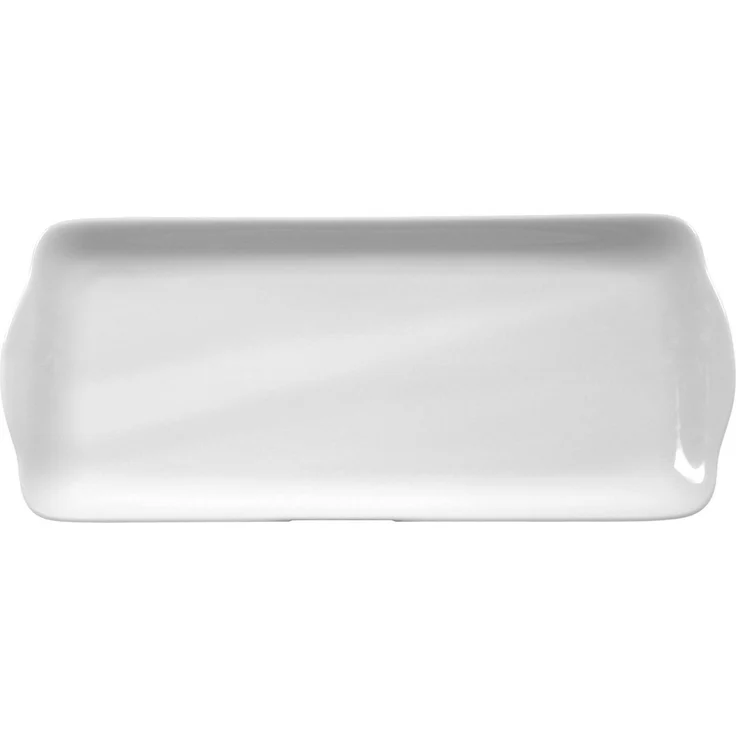 Seltmann Weiden Geschirr-Set Kuchenplatte eckig 35 cm Rondo weiss uni 7 von Seltmann Weiden, Porzellan – Bild 3